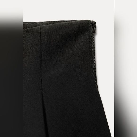 NWT Black ZARA MINI GODETSβSKIRT - Picture 8 of 10